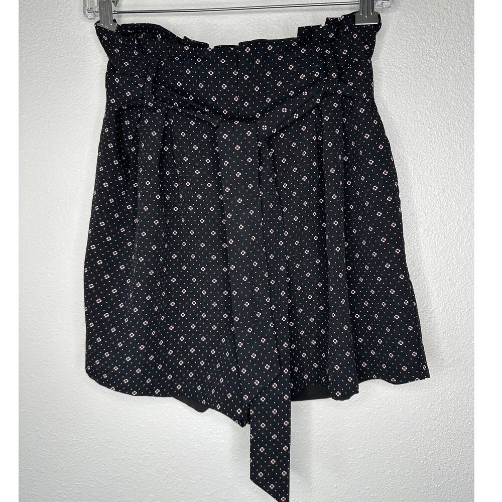Bishop + Young Serafina Shorts Black Red White Positano Print M